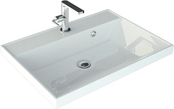 Style Line Тумба с раковиной Матис 60 олива – фотография-6